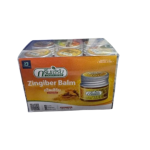 Green Herb Ginger Balm (Pack of 12x10g Glass Jars)